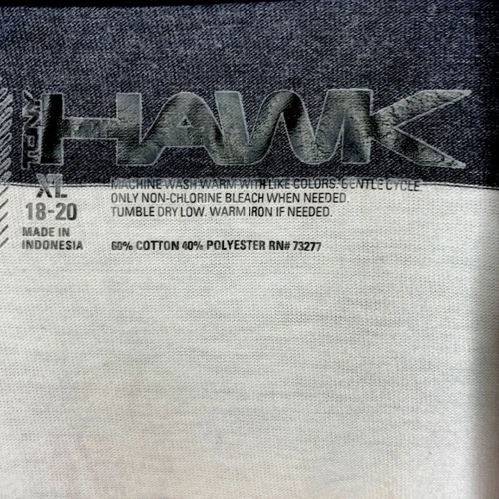 HAWK | Youth Size (18-20) XL Striped Long Sleeve Shirt with Hood